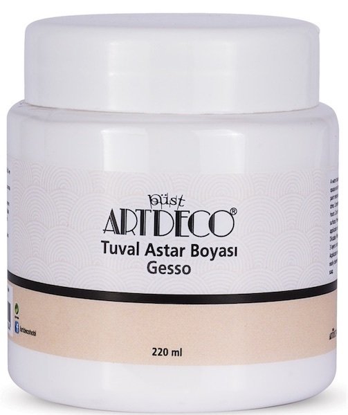 Artdeco Gesso Tuval Astar Boyası Beyaz 220Ml Y-085N-930