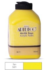 Artdeco Akrilik Boya 500 Ml Sarı Y-070L-3601