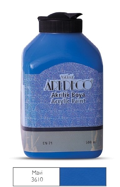 Artdeco Akrilik Boya 500 Ml Mavi Y-070L-3610