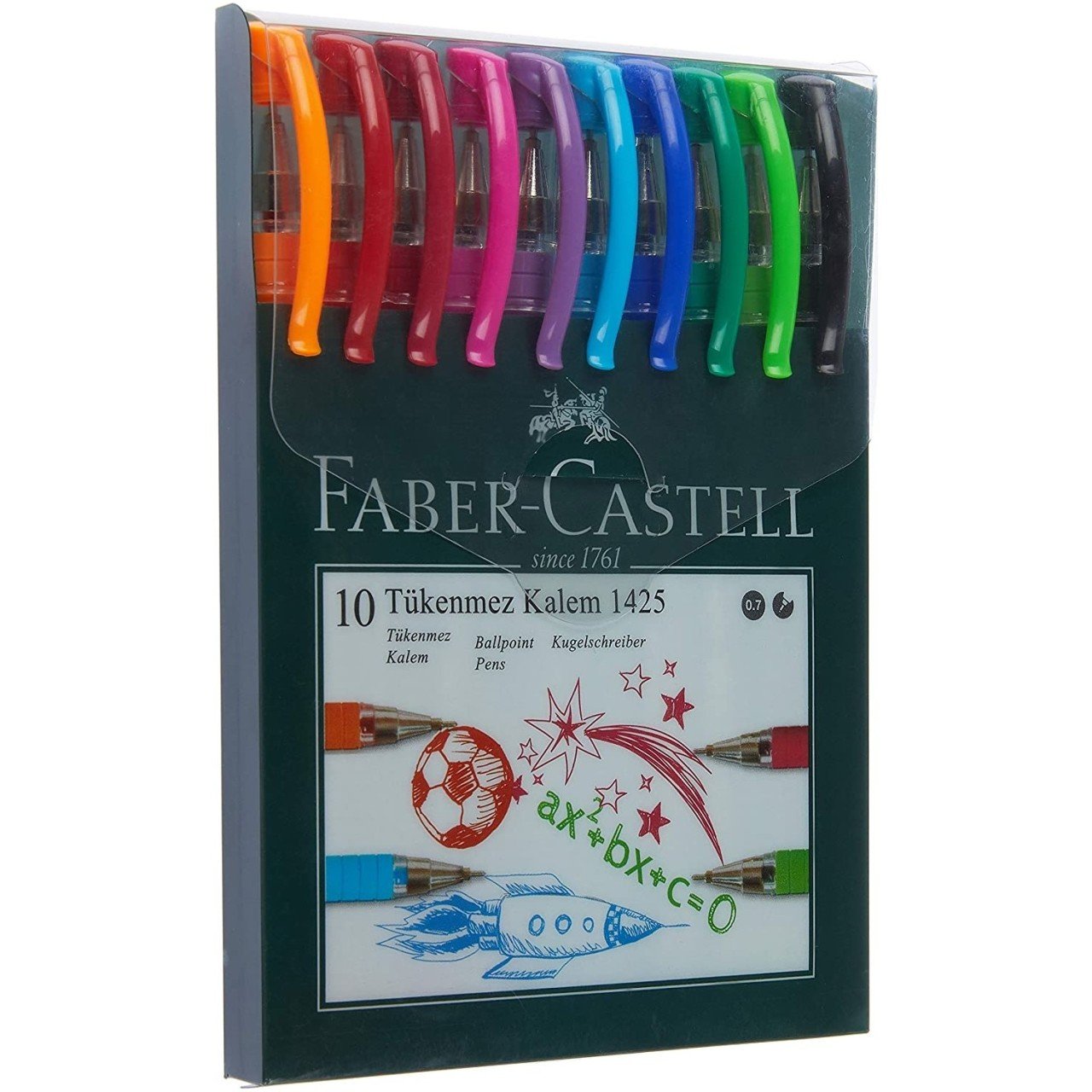 Faber Tükenmez Kalem 1425 İğne Uç 10 Lu Poşet 142557