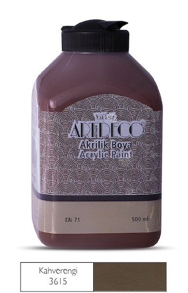 Artdeco Akrilik Boya 500 Ml Kahverengi Y-070L-3615