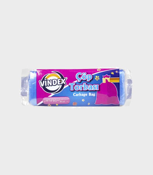 Vindex Çöp Torbası Orta 55x60 Mavi 20li