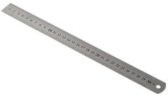 Kraf Çelik Cetvel 30 cm Inch Ölçülü 530G