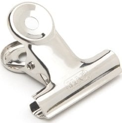 Mas Beyaz Metal Kıskaç Yaylı 22 mm 2 Düzinelik Kutu 938