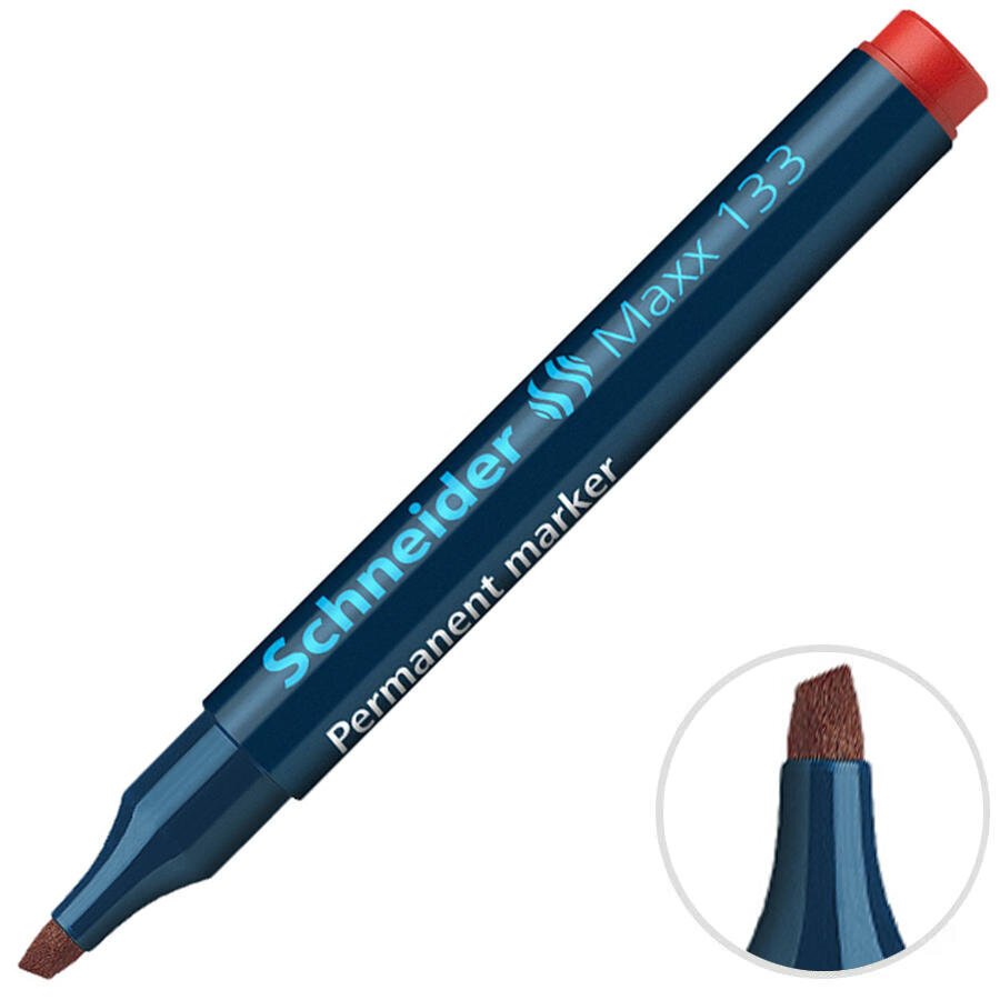 Schneıder Maxx 133 Kesik Uç Permanent Markör 1-4 Mm Kırmızı