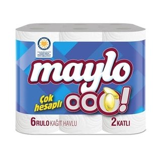 Maylo Kağıt Havlu 6 Rulo 2 Katlı