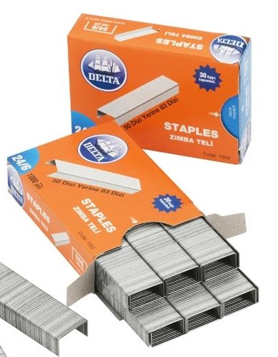 Delta Zımba Teli No:24/8 Beyaz 1000 li 1522