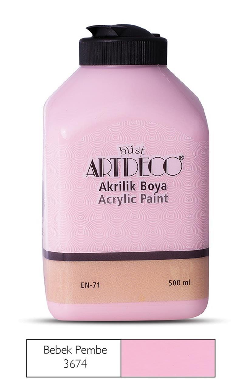 Artdeco Akrilik Boya 500 Ml Bebek Pembe 070L-3674