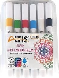 Altis Akrilik Markör Kalemi 6 Renk 6460