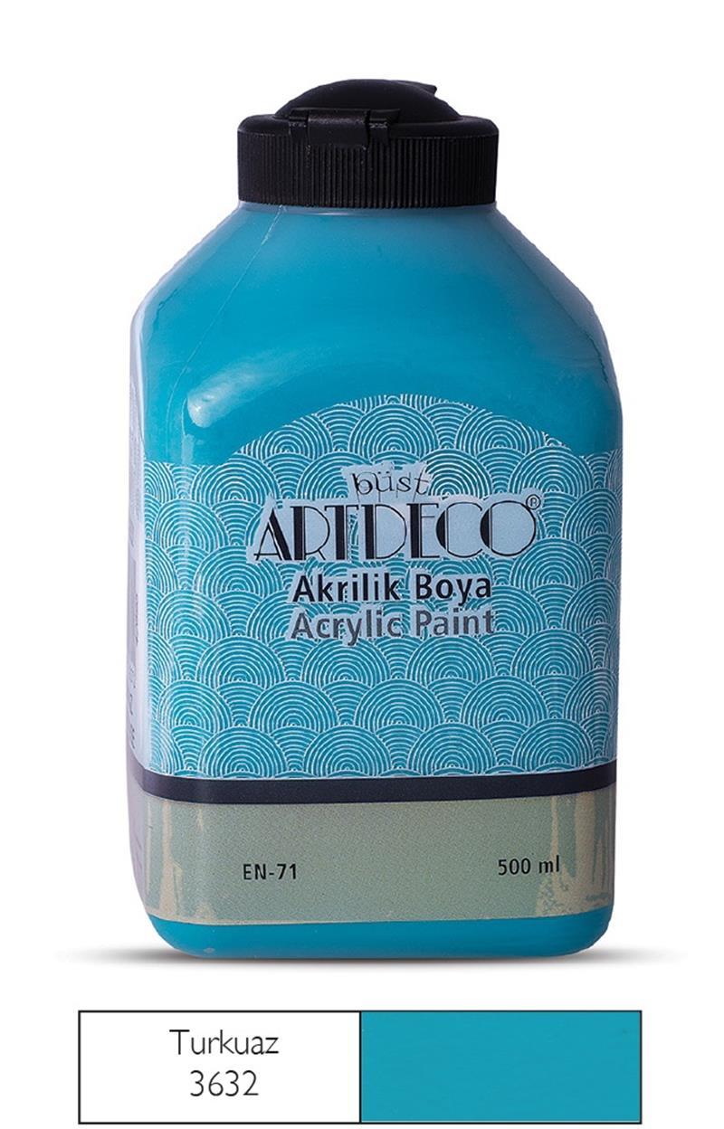 Artdeco Akrilik Boya 500 Ml Turkuaz 070L-3632