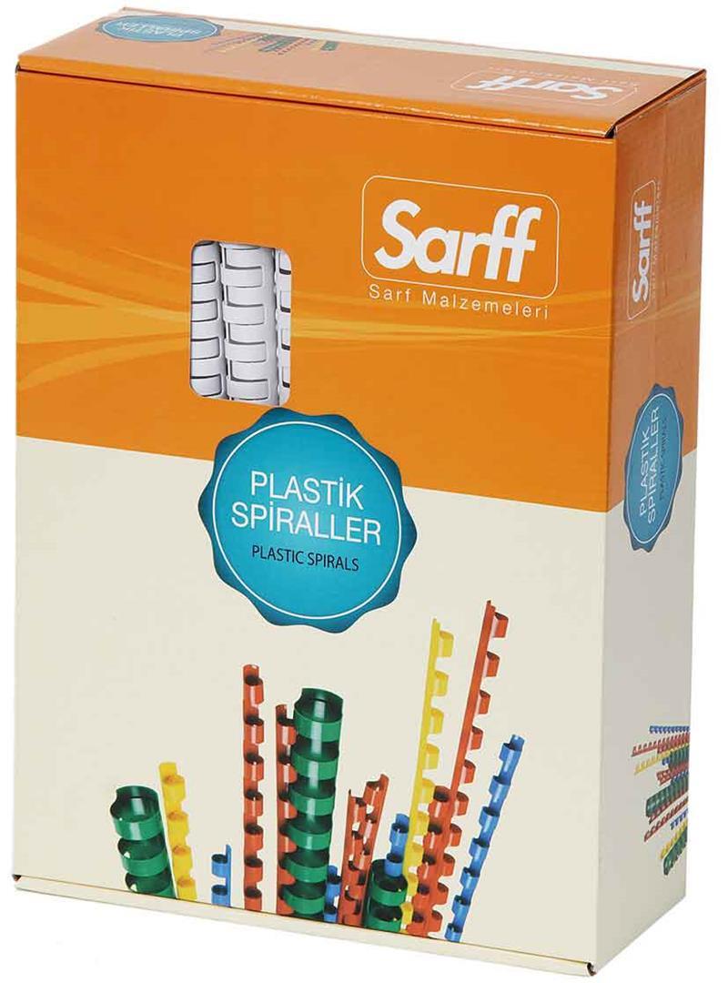 Sarff Plastik Spiral 28mm Beyaz 50li 15312066