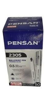 Pensan 2305 Üçgen Tükenmez Kalem 0,5mm Siyah 50 Li