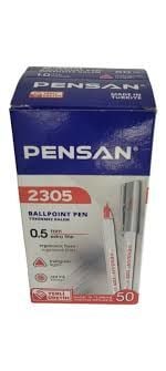 Pensan 2305 Üçgen Tükenmez Kalem 0,5mm Kırmızı 50 Li
