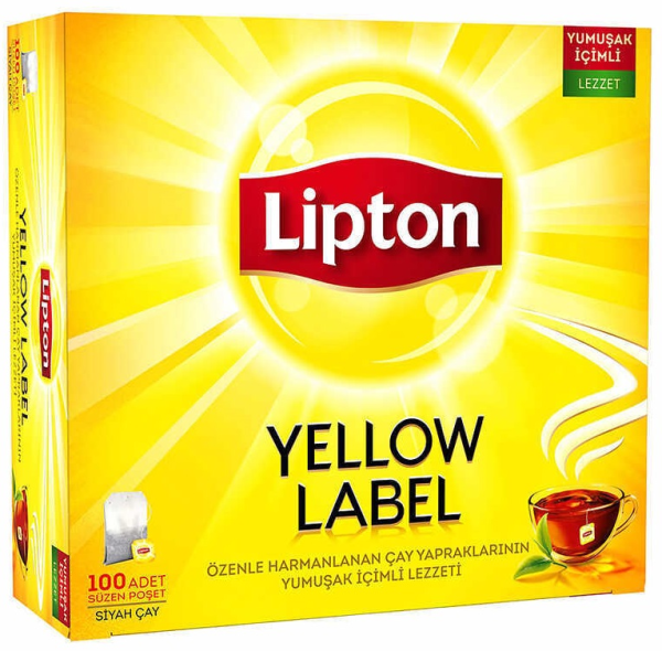 Lipton Yellow Label Bardak Poşet Çay 2Gr.100'Lü