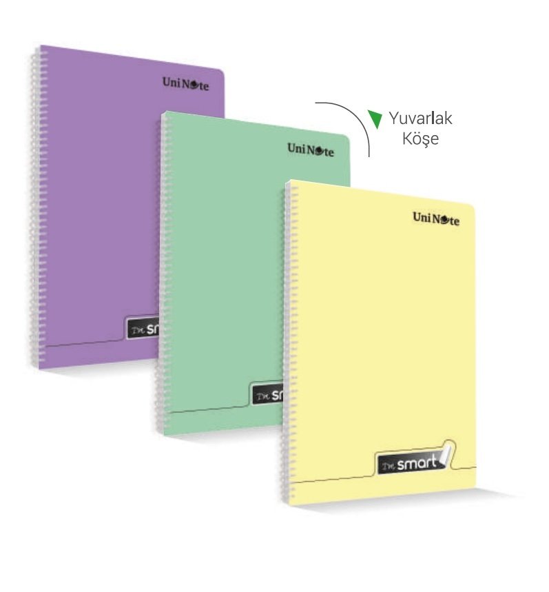 Çınar A4 60 Yaprak Spiralli I'M Smart P.P Kapak Çizgili