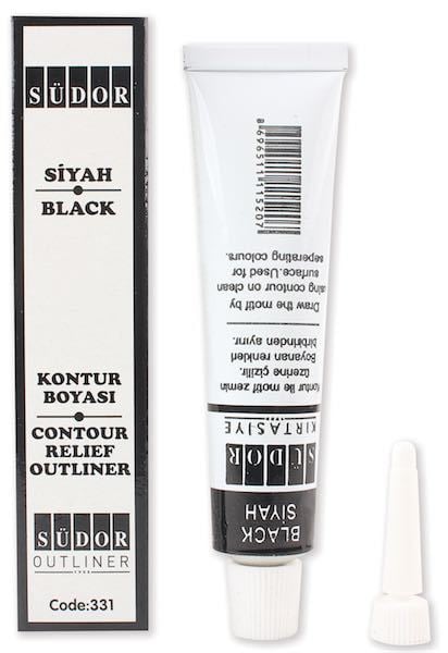 Südor Kontur Boyası Siyah 25 ML SD331