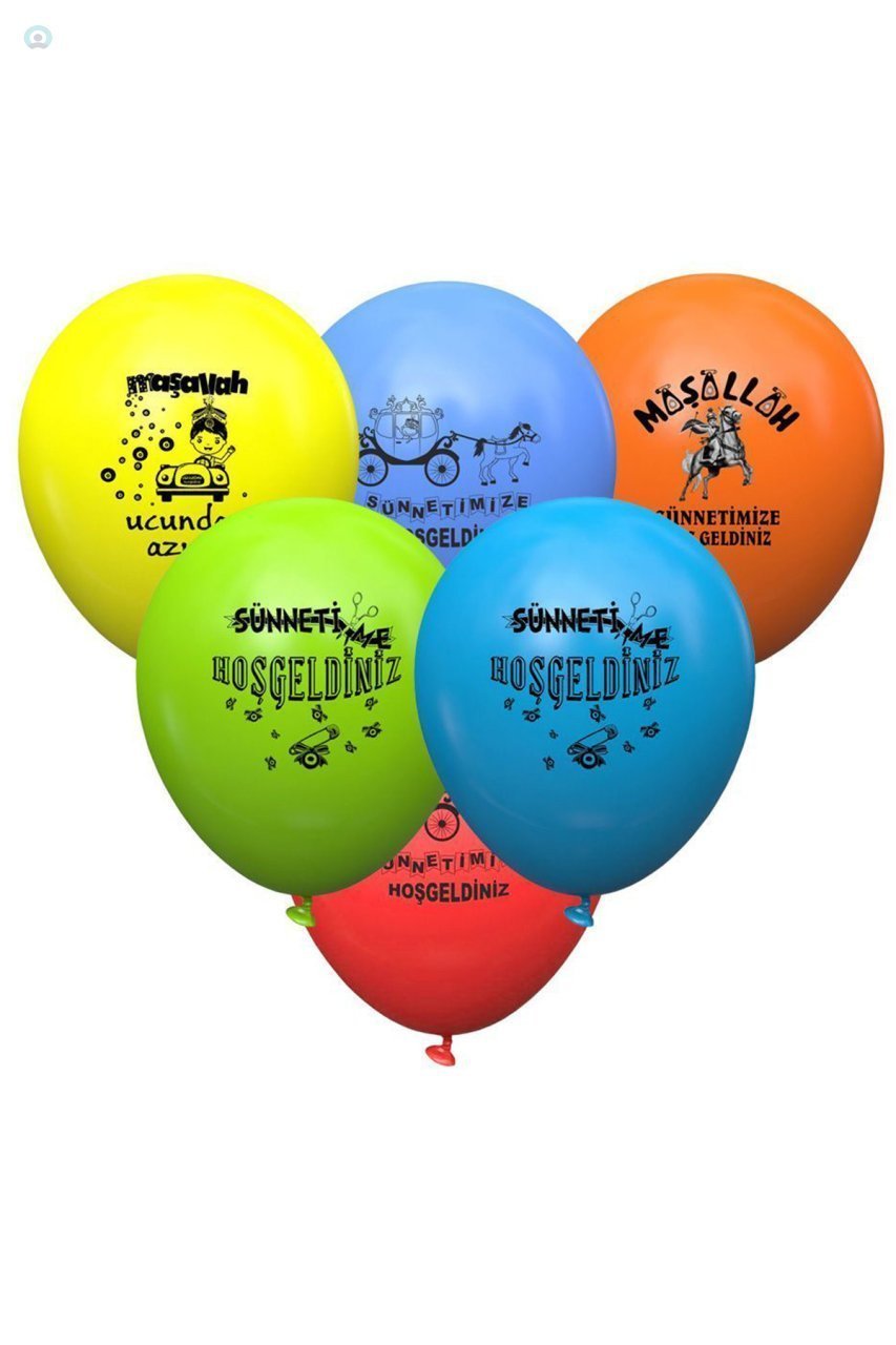 Sünnetime Hoşgeldiniz Baskılı Balon 100 Adetli