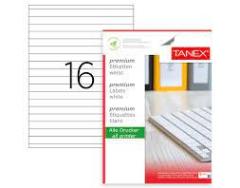 Tanex Lazer Etiket Tw-2169 210 X 16,9 Mm