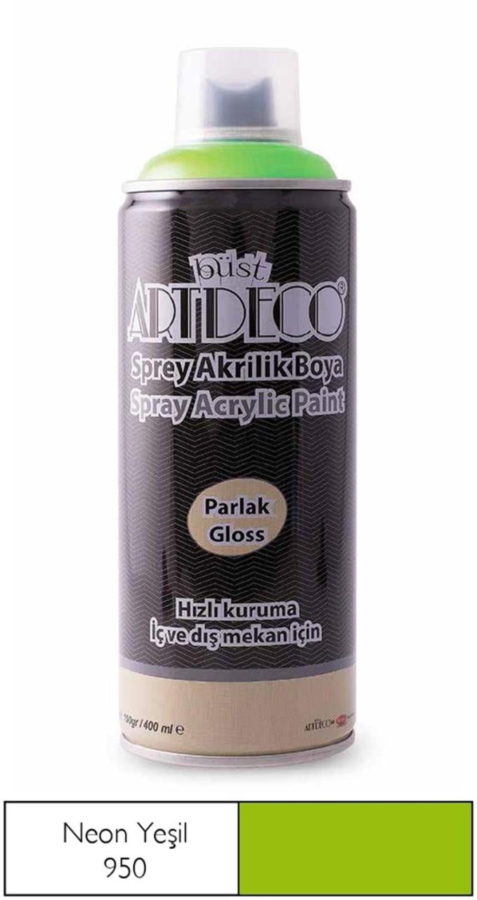 Artdeco Sprey Boya 400 Ml Neon Yeşil Y-400-950