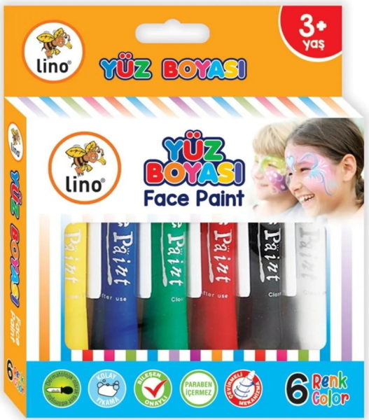 Lino Yüz Boyası Ruj Tipi Ln-901 6 Renk