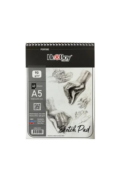 Herboy Sketch Pad Spralli A5 90gr 40 Yaprak