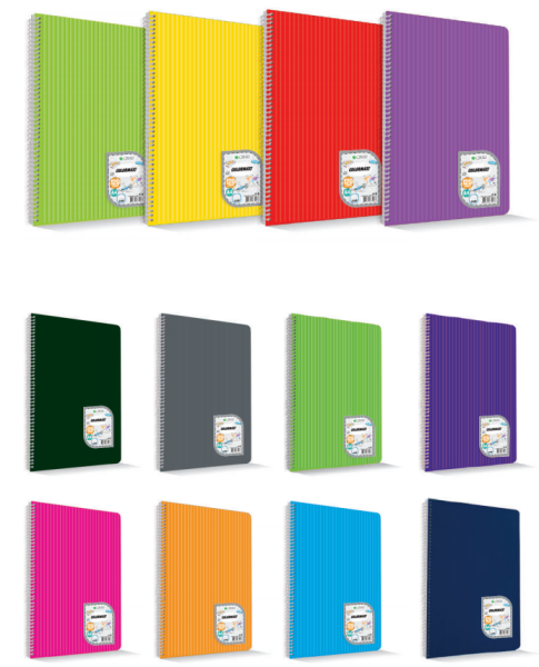 Çınar A4 72 Yaprak Spiralli Colormaxi P.P Kapak Düz