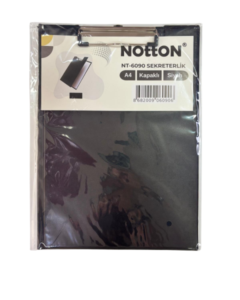 Notton Sekreterlik A4 Kapaklı Siyah NT-6090