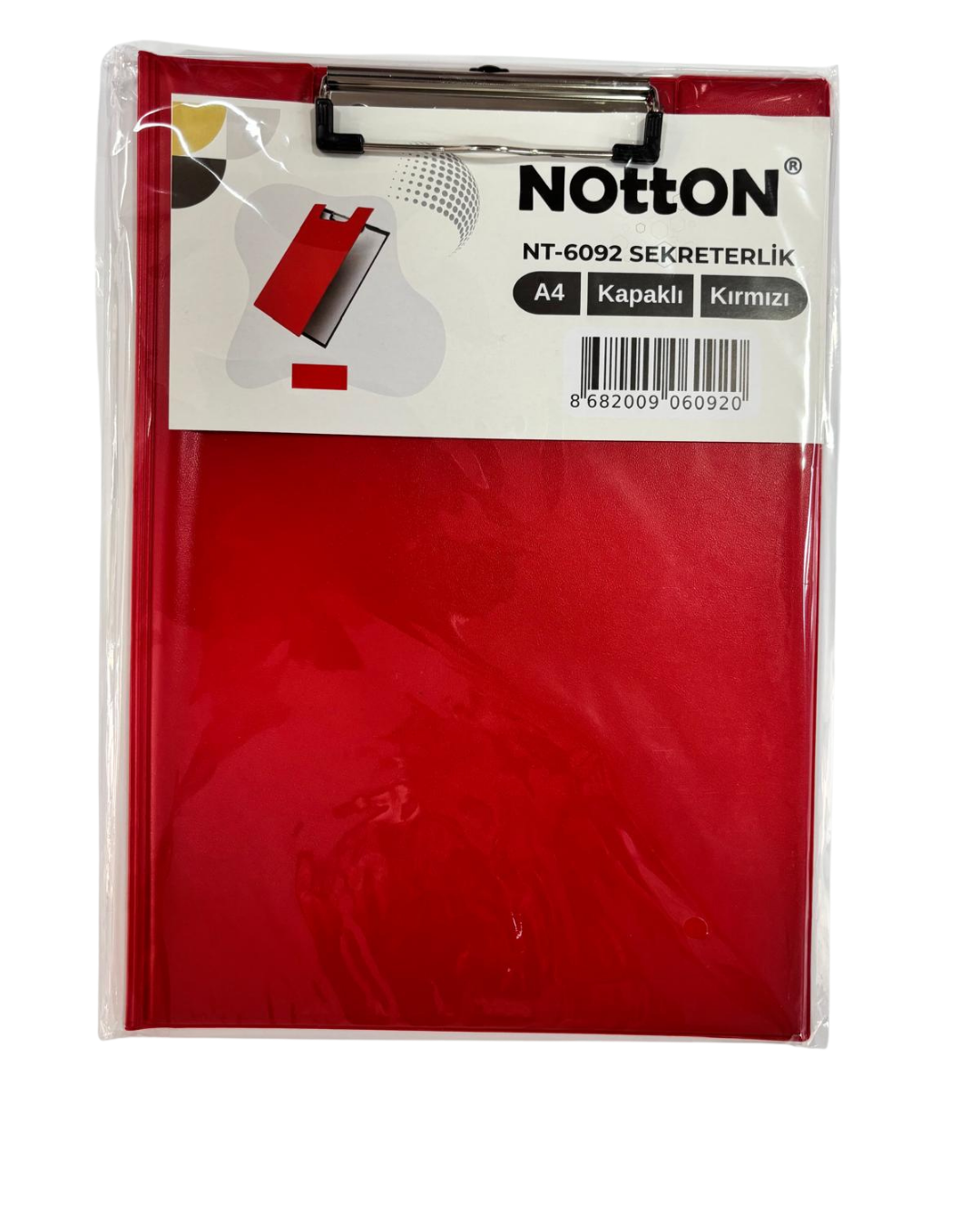Notton Sekreterlik A4 Kapaklı Kırmızı NT-6092