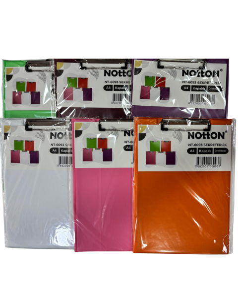 Notton Sekreterlik A4 Kapaklı Pastel Özel Renkler NT-6093