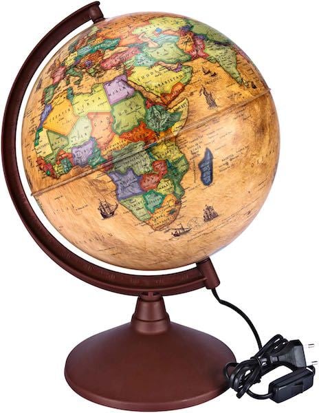 Brons Küre Antik Işıklı 30 Cm BR-813