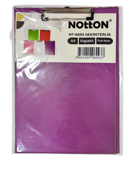 Notton Sekreterlik A4 Kapaklı Pastel Özel Renkler NT-6093 Mor