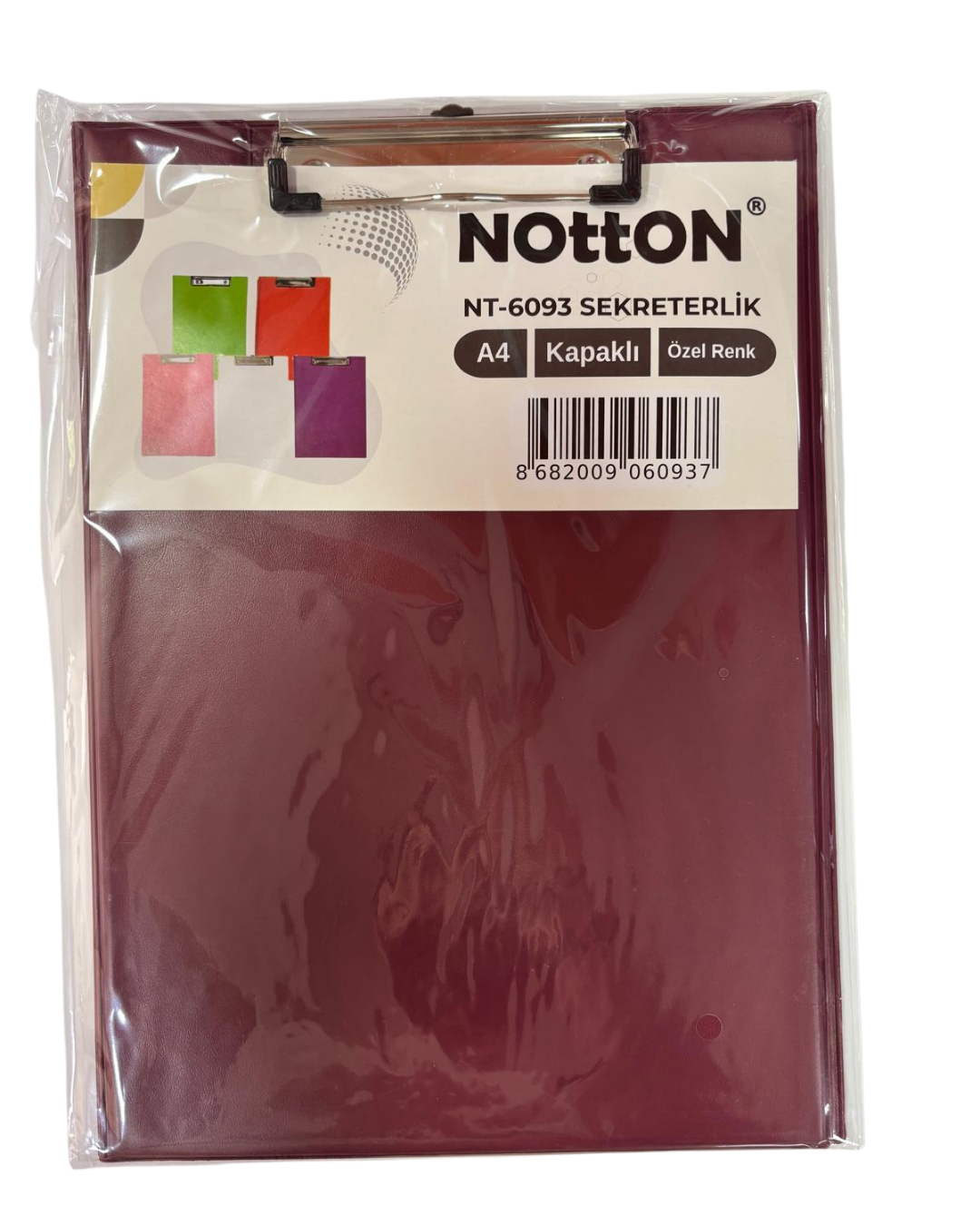 Notton Sekreterlik A4 Kapaklı Pastel Özel Renkler NT-6093 Mürdüm