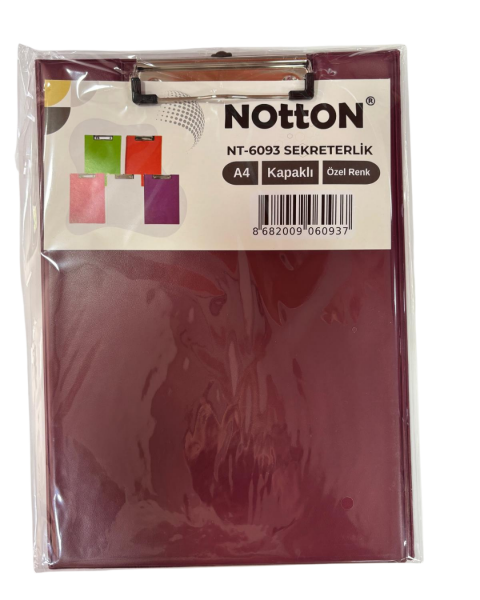 Notton Sekreterlik A4 Kapaklı Pastel Özel Renkler NT-6093 Mürdüm