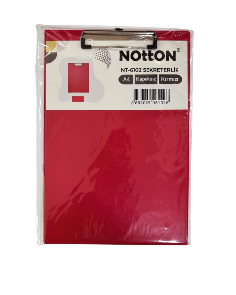 Notton Sekreterlik A4 Kapaksız Kırmızı NT-6102