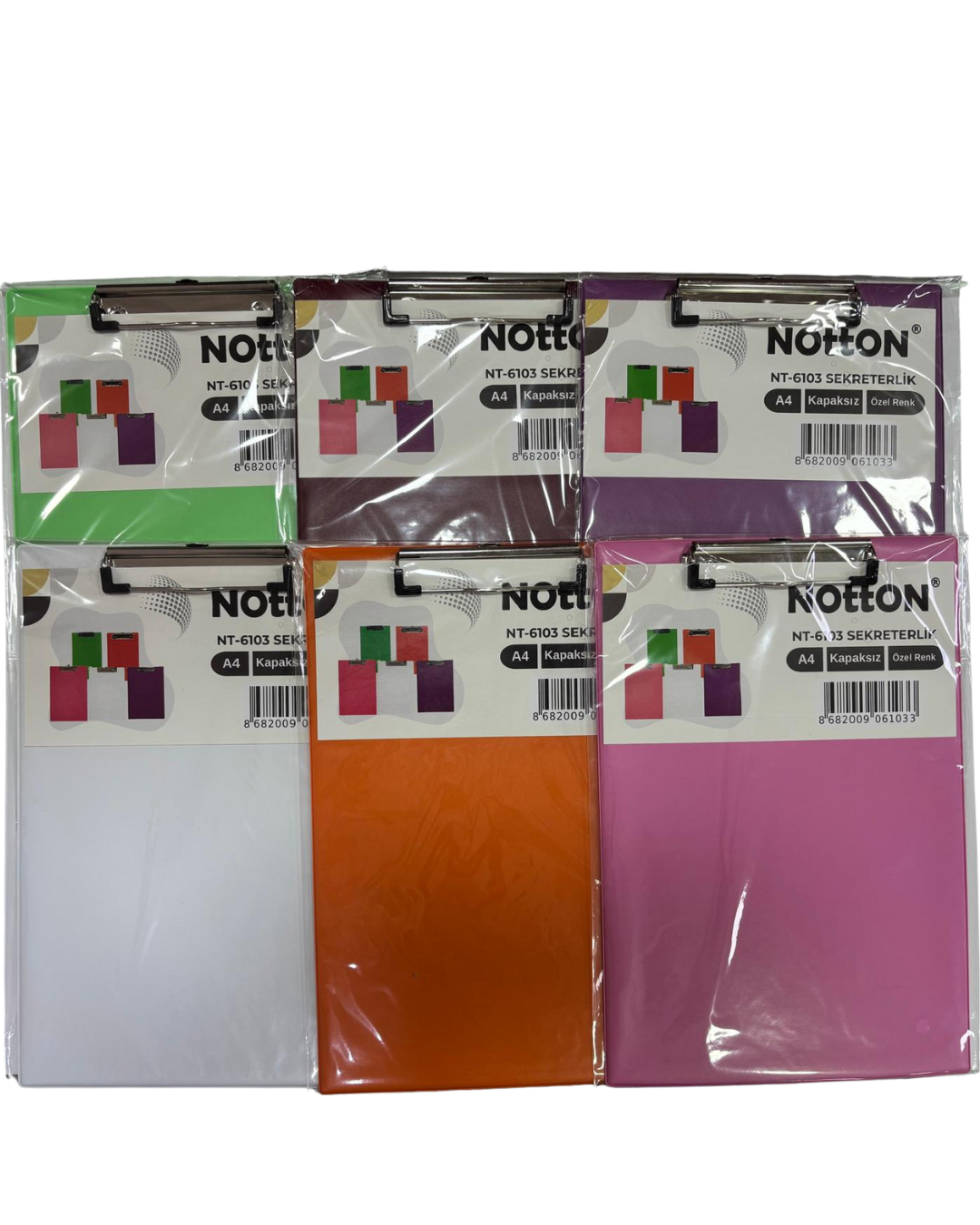 Notton Sekreterlik A4 Kapaksız Pastel Özel Renkler NT-6103