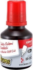 Brons Beyaz Tahta Kalem Mürekkebi 30Cc Kırmızı Br-352
