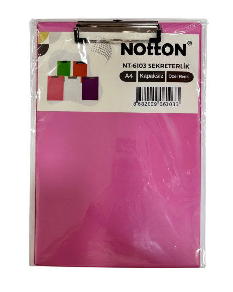 Notton Sekreterlik A4 Kapaksız Pastel Özel Renkler NT-6103 Pembe