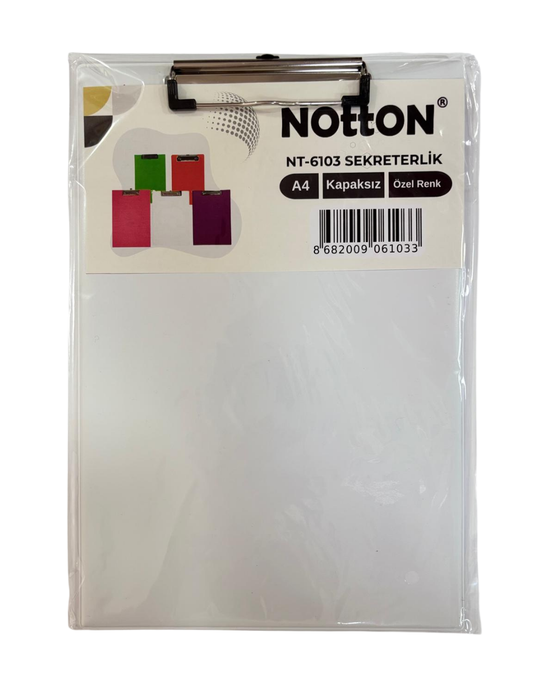 Notton Sekreterlik A4 Kapaksız Pastel Özel Renkler NT-6103 Beyaz