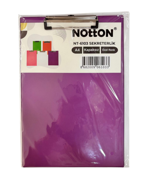 Notton Sekreterlik A4 Kapaksız Pastel Özel Renkler NT-6103 Mor