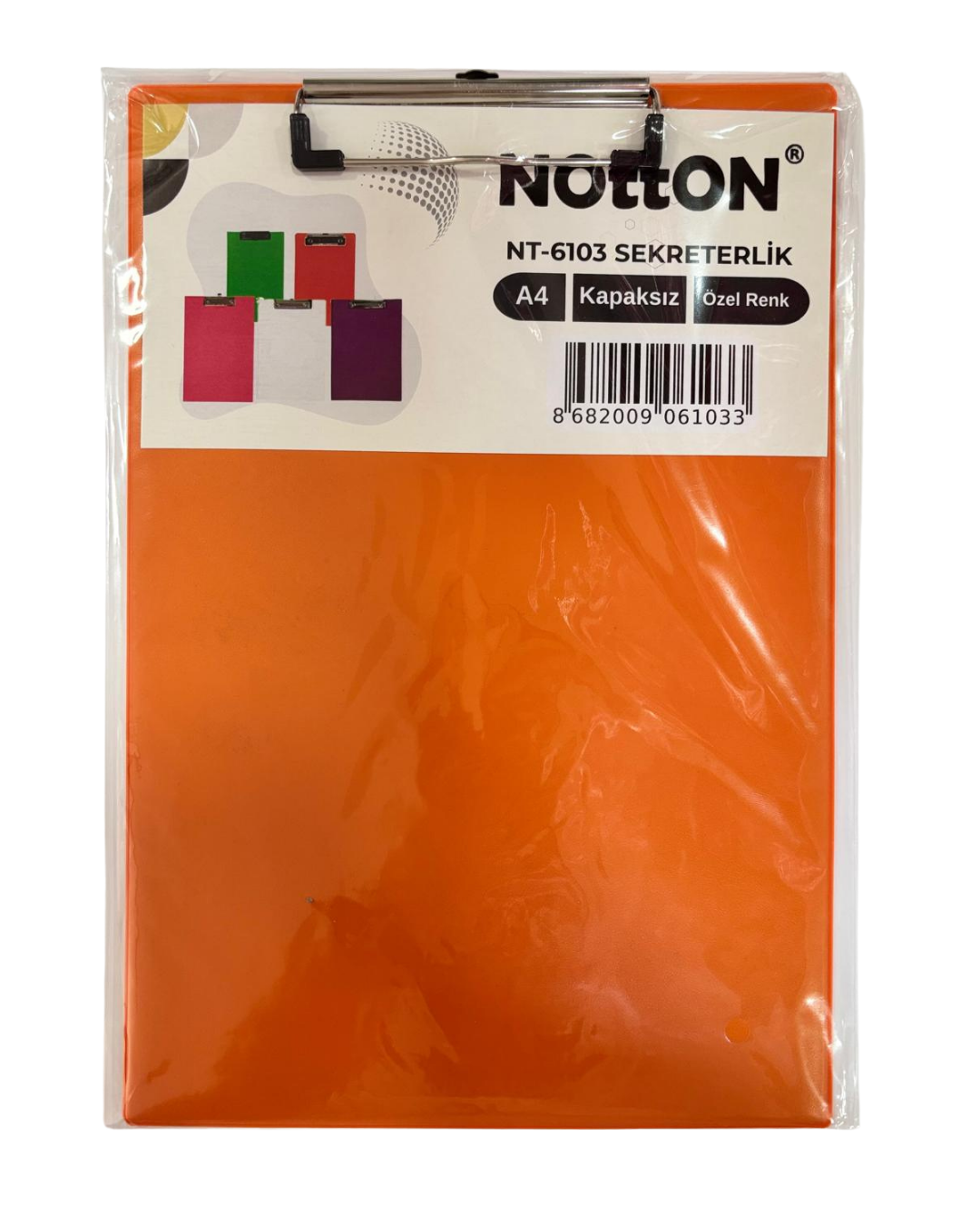 Notton Sekreterlik A4 Kapaksız Pastel Özel Renkler NT-6103 Turuncu