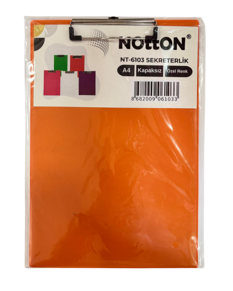 Notton Sekreterlik A4 Kapaksız Pastel Özel Renkler NT-6103 Turuncu