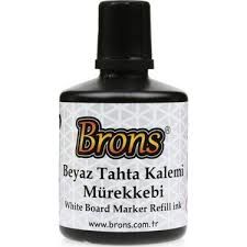 Brons Beyaz Tahta Kalem Mürekkebi 100Cc Siyah Br-353