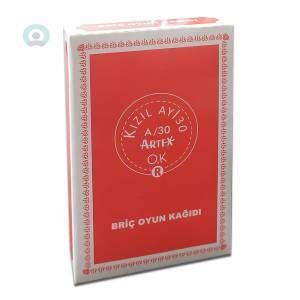 Kızıl Ayı A/30 Briç Oyun Kağıdı Kağıt