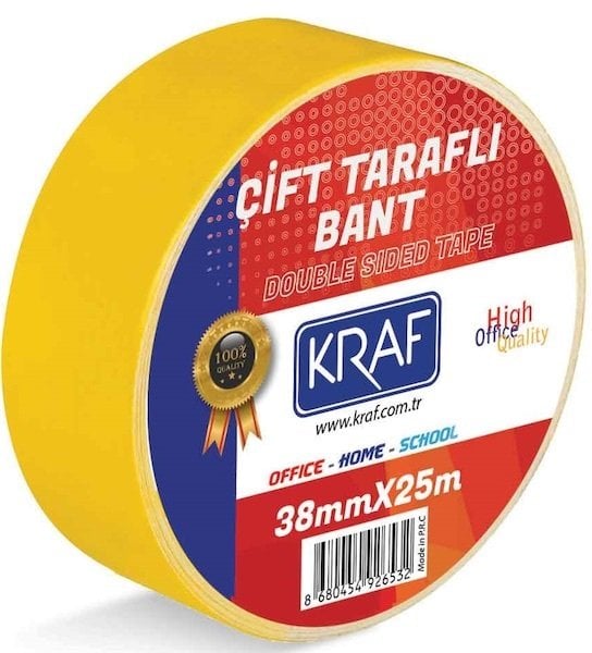 Kraf Çift Taraflı Bant 38mmX25m 2538G