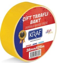 Kraf Çift Taraflı Bant 38mmX25m 2538G