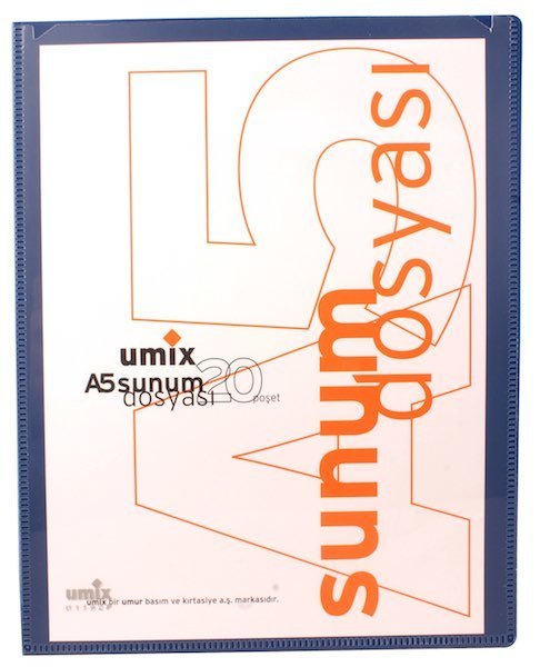 Umıx Sunum Dosyası Standart A5 20li Lacivert 1192