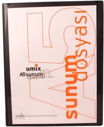 Umix Sunum Dosyası Standart A5 Siyah 1192
