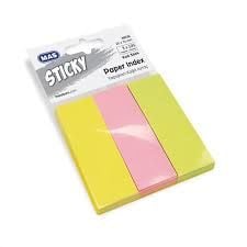 Mas Yapışkanlı Kağıt Ayraç 25*75 Neon 100S-3 Renk 3664