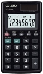 Casıo Hesap Makinesi Cep Tipi Sl-797Tv-Bk 8 Hane