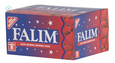 Falım Çilek Aromalı Sakız Tek Paket 100'Lü
